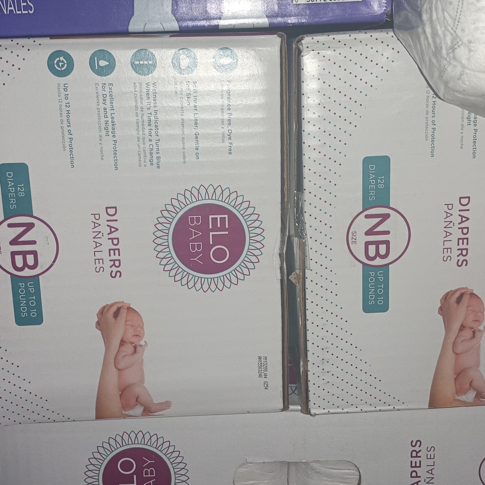 Elo Baby Newborn Diapers - White & Teal Packaging